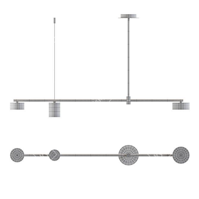 Adjustable Height LED Lamp: Lampatron Shannon 3 3D model image 3