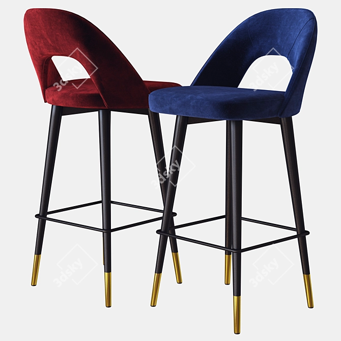 Eichholtz Avorio Bar Stool: Sleek & Sophisticated 3D model image 2