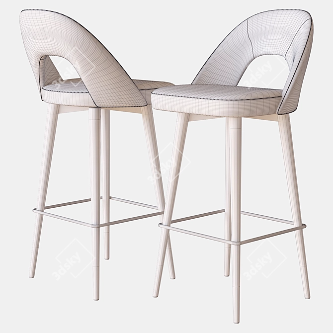 Eichholtz Avorio Bar Stool: Sleek & Sophisticated 3D model image 3