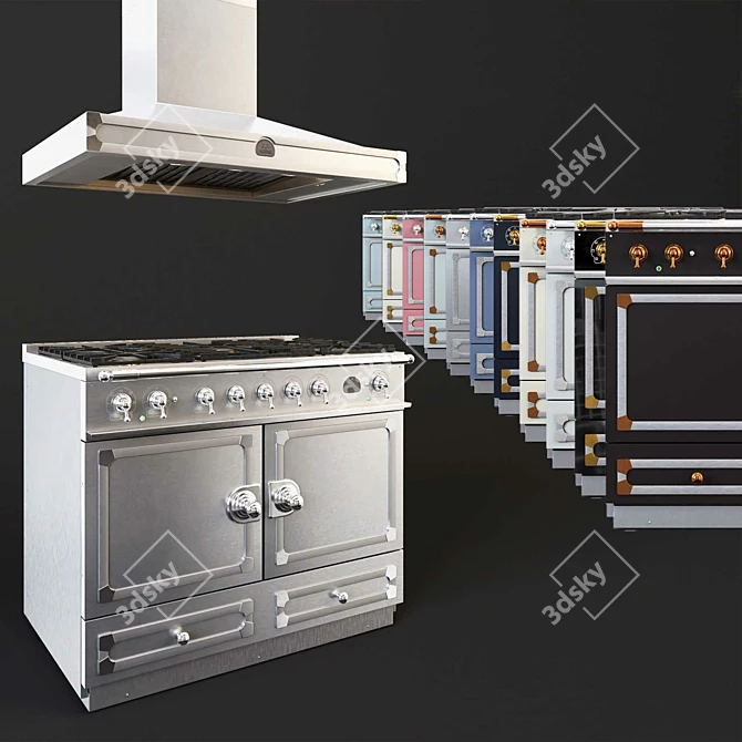 LaCornue CornuFe 110: Passionately Crafted Range Cooker 3D model image 1