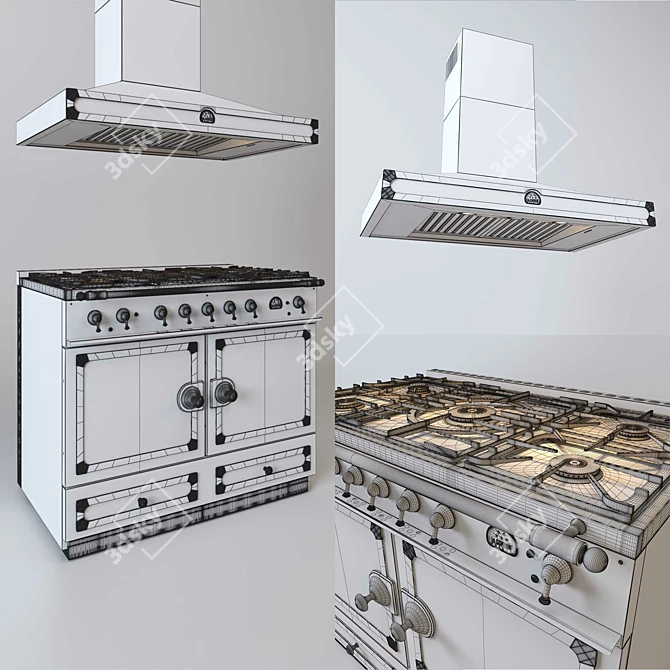 LaCornue CornuFe 110: Passionately Crafted Range Cooker 3D model image 3