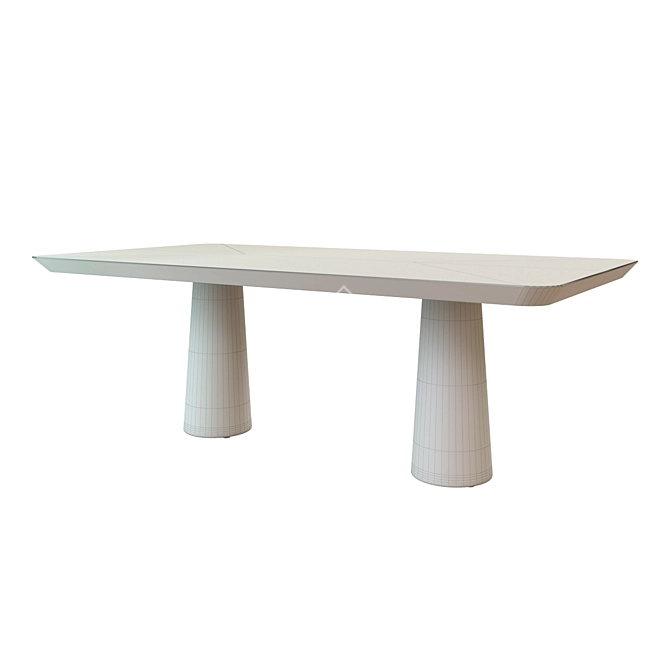 Scandinavian Elegance: Ogetti Ingrid Dining Table 3D model image 2