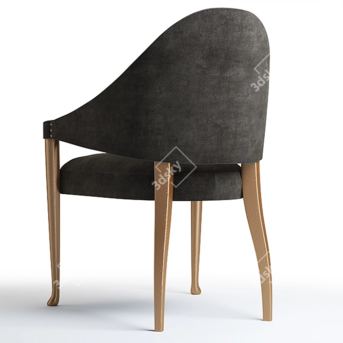 Vintage-inspired BAKER Napoleon Chair 3D model image 3