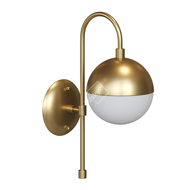 Title: Ball Wall Lamp - Elegant Illumination for Any Interior 3D model image 1