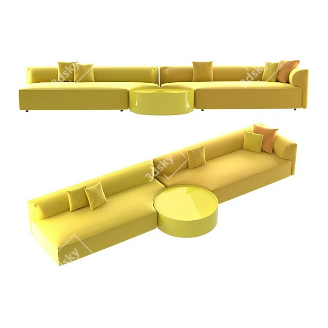 Paola Lenti Walt Modern Sofa 3D model image 2