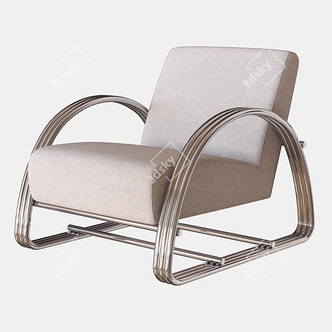 Eichholtz Basque Armchair: Exquisite 3D Model 3D model image 1