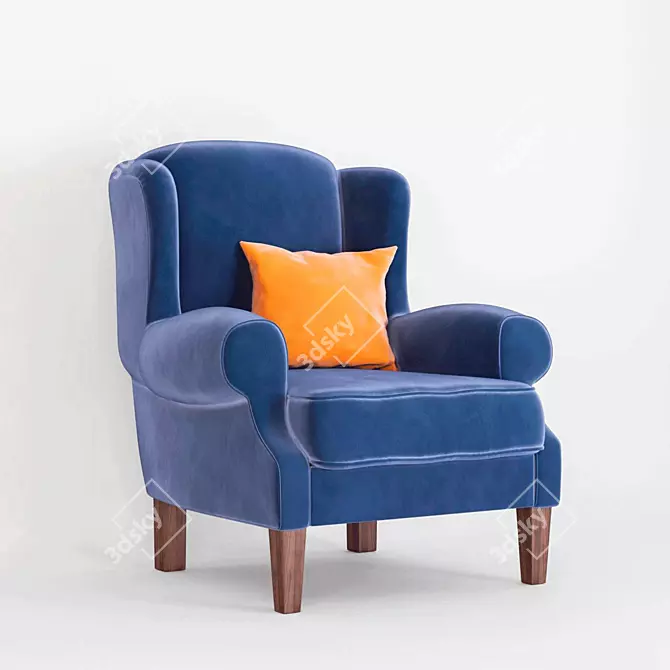 Elegant Comfort: Classic Armchair 3D model image 1