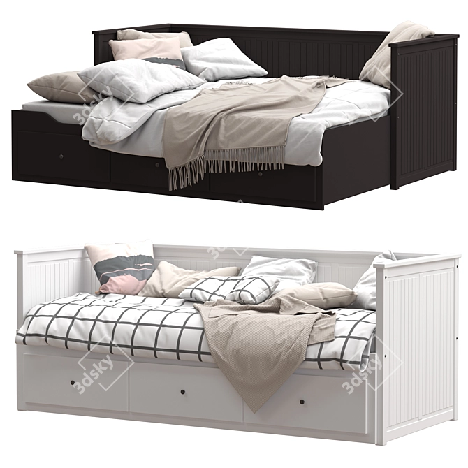 IKEA HEMNES Daybed - Stylish and Versatile Bed 3D model image 1