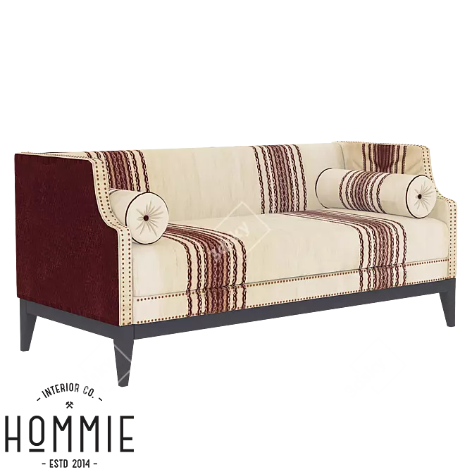 Ukrainian-Made Sofa: Gutsul Hommie 3D model image 1