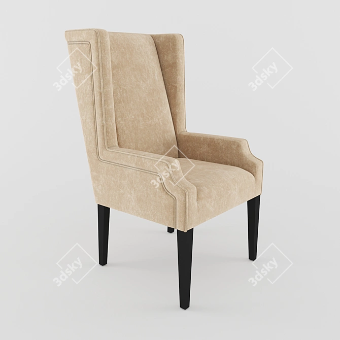 Elegant Eichholtz Chair: Russian Luxury 3D model image 1