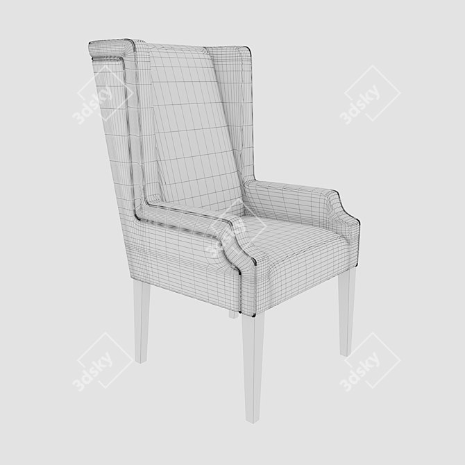 Elegant Eichholtz Chair: Russian Luxury 3D model image 2