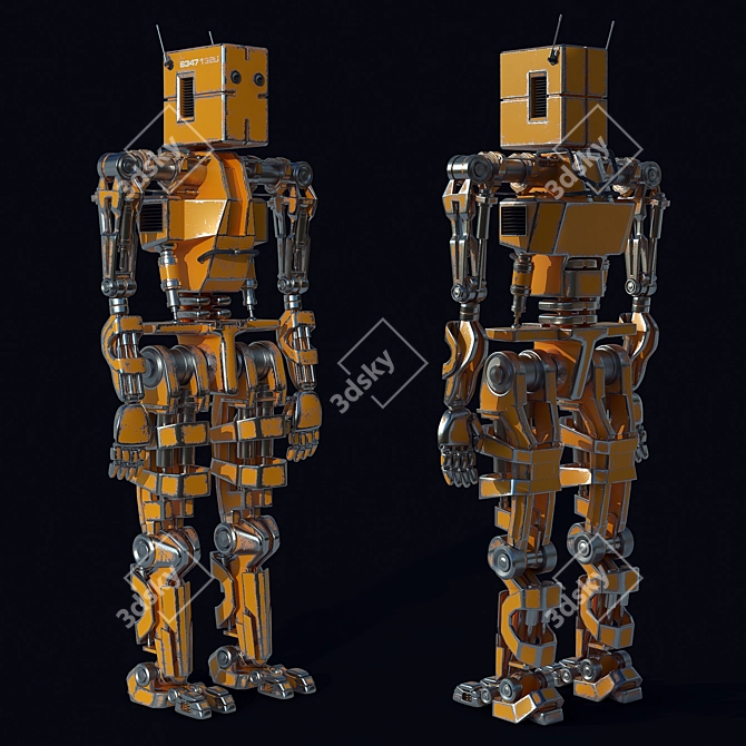 Advanced RoboDesign: High-Poly, Smooth & Textured 3D model image 1