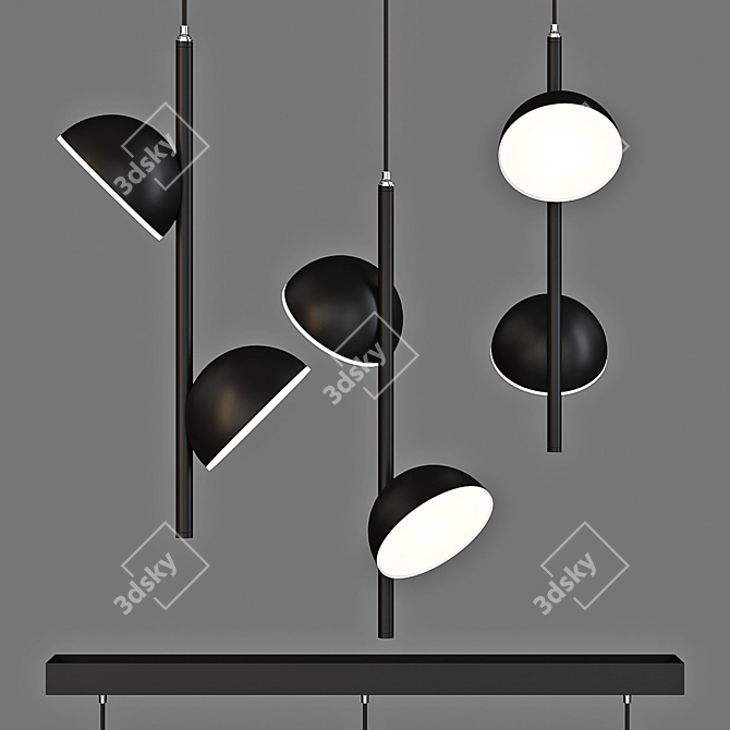 Auhilon Rigatoni Pendant Lamp: Modern Polish Design 3D model image 1