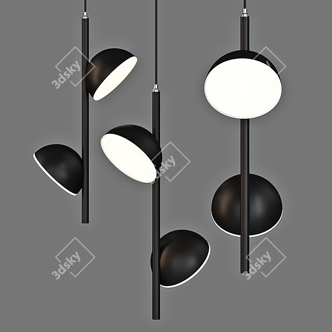 Auhilon Rigatoni Pendant Lamp: Modern Polish Design 3D model image 2