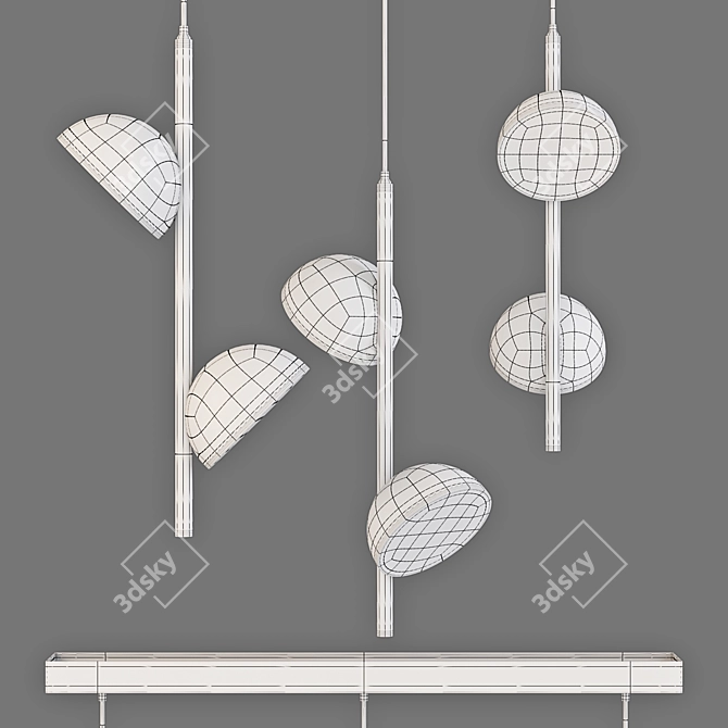 Auhilon Rigatoni Pendant Lamp: Modern Polish Design 3D model image 3