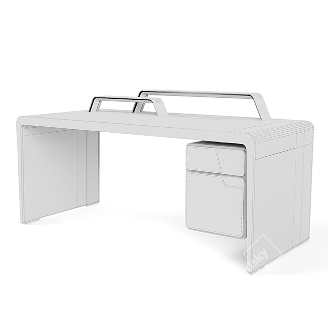 Customizable Giorgetti Alma Desk 3D model image 3