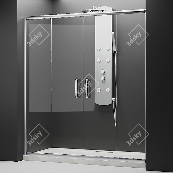 Radaway Shower Cabins Set + Appliances 3D model image 2