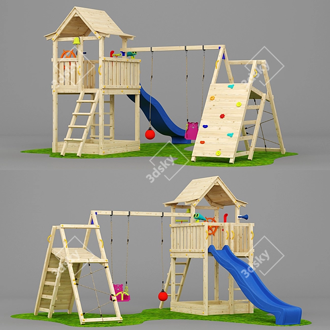 Game Complex Pagoda 1.02: Interactive Playhouse for Endless Fun 3D model image 1