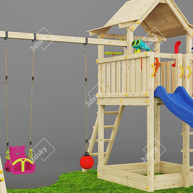 Game Complex Pagoda 1.02: Interactive Playhouse for Endless Fun 3D model image 3