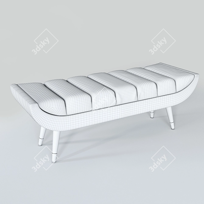 Centennial Elegance Bench 3D model image 3