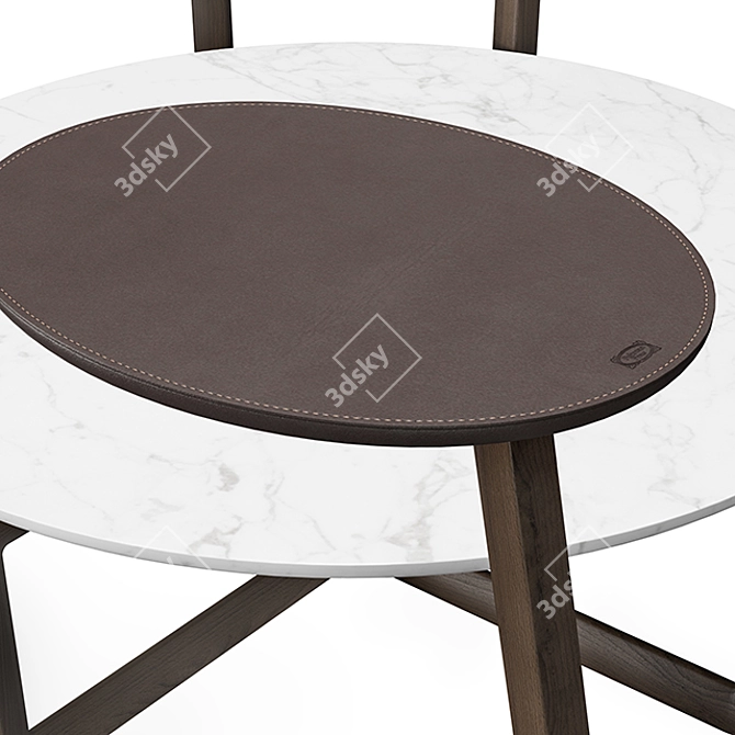Elegant and Versatile Fidelio Round Tables 3D model image 2