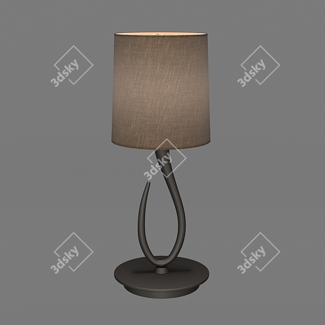 Elegant OM Lua Table Lamp 3D model image 1