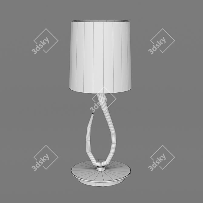 Elegant OM Lua Table Lamp 3D model image 2