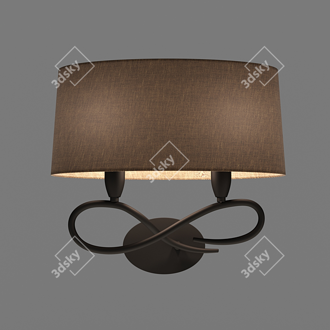 OM Lua Wall Lamp: Elegant and Energy-saving 3D model image 1