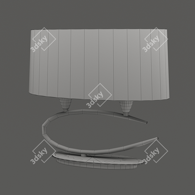 Elegant Lua Table Lamp OM 3D model image 2