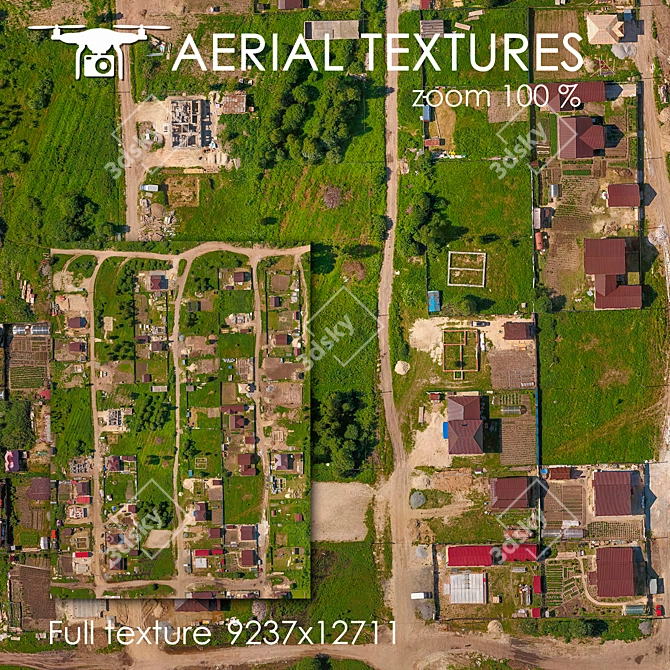  Aerial Blend: Authentic Exterior Texture 3D model image 1