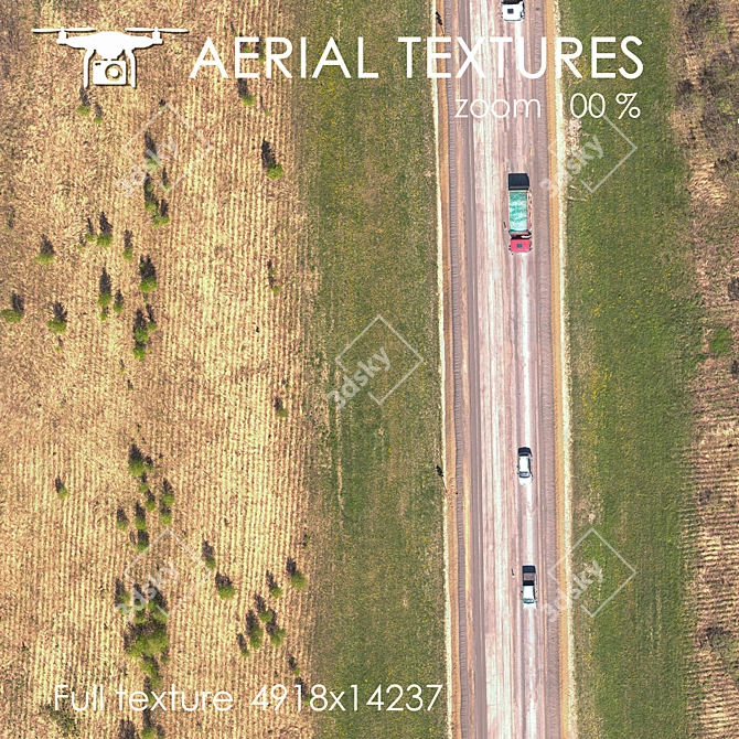 Aerial Field Texture for Exteriors 3D model image 3