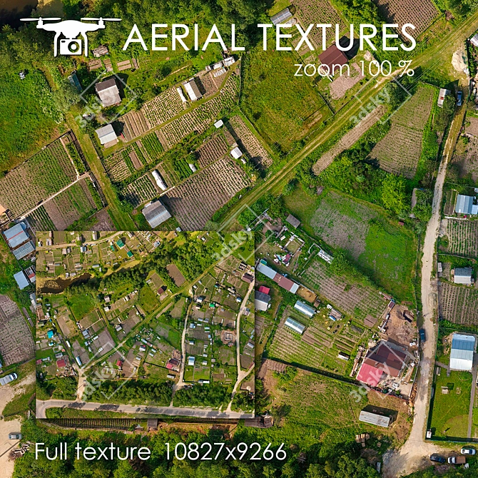 Aerial Landscape Texture 3D model image 1