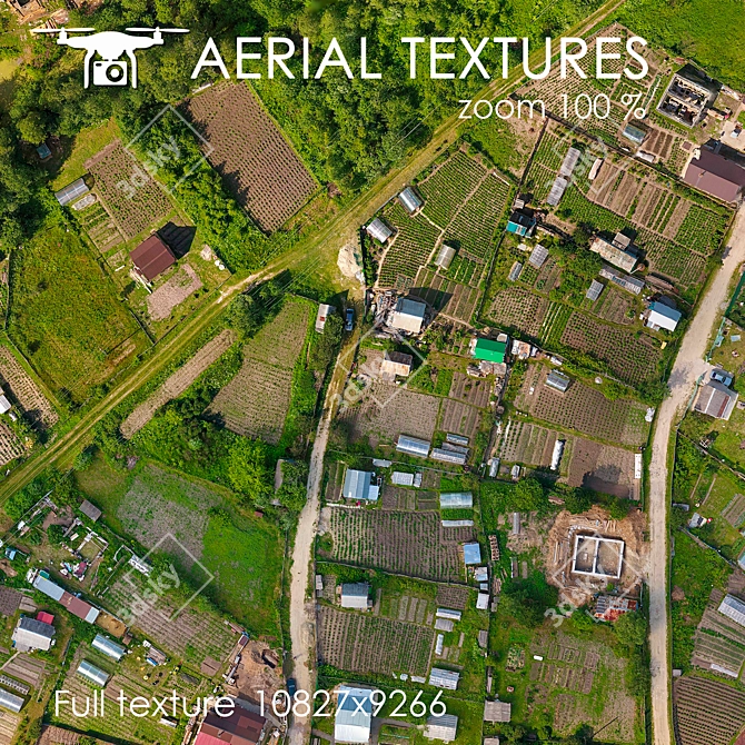 Aerial Landscape Texture 3D model image 2