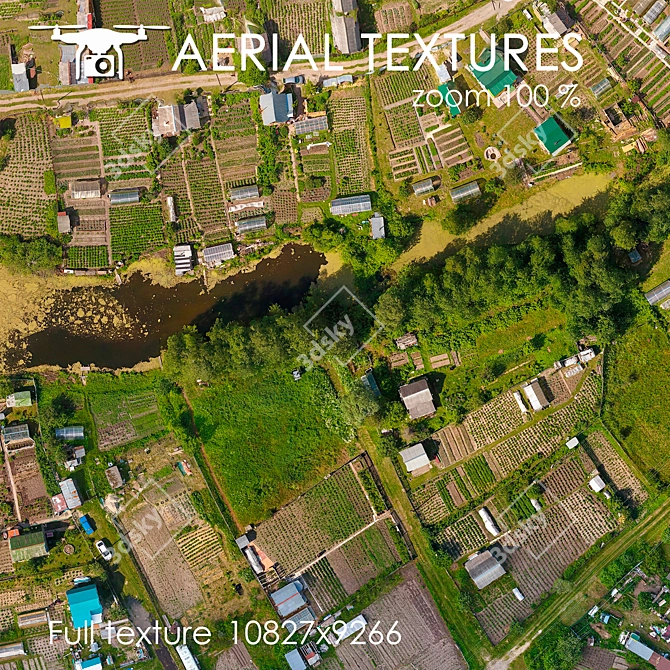 Aerial Landscape Texture 3D model image 3