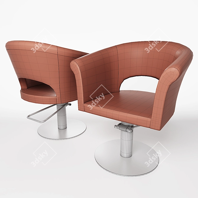 Takara Belmont Arco Styling Chair 3D model image 2