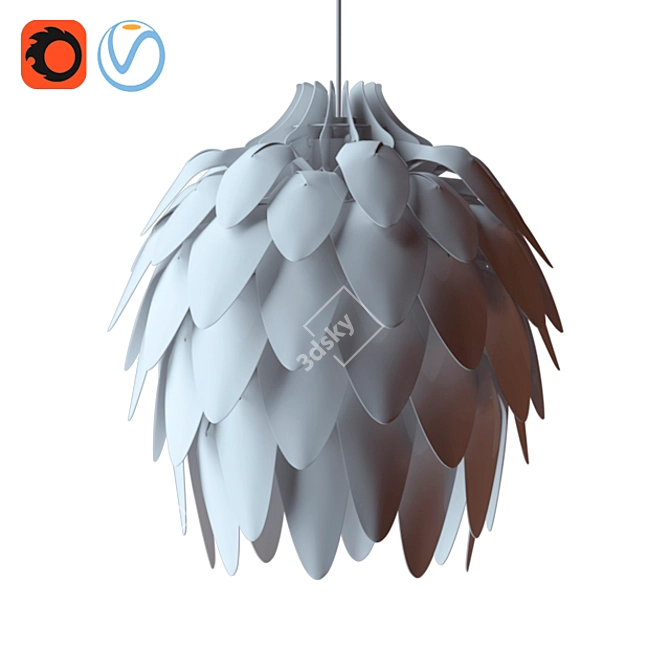 Colorful Plastic Lamp|Made in Belarus 3D model image 1