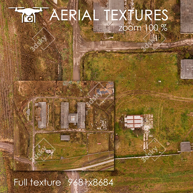 Title: Aerial Textured Exteriors 3D model image 1