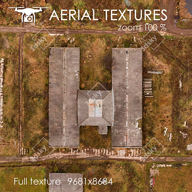 Title: Aerial Textured Exteriors 3D model image 3