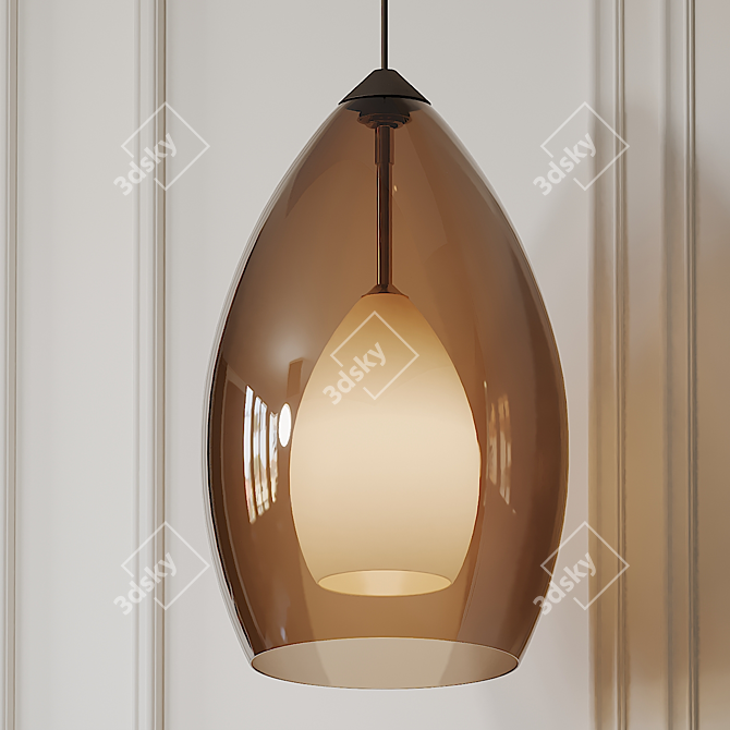 Ignite Your Space: Fire Pendant Lighting 3D model image 2