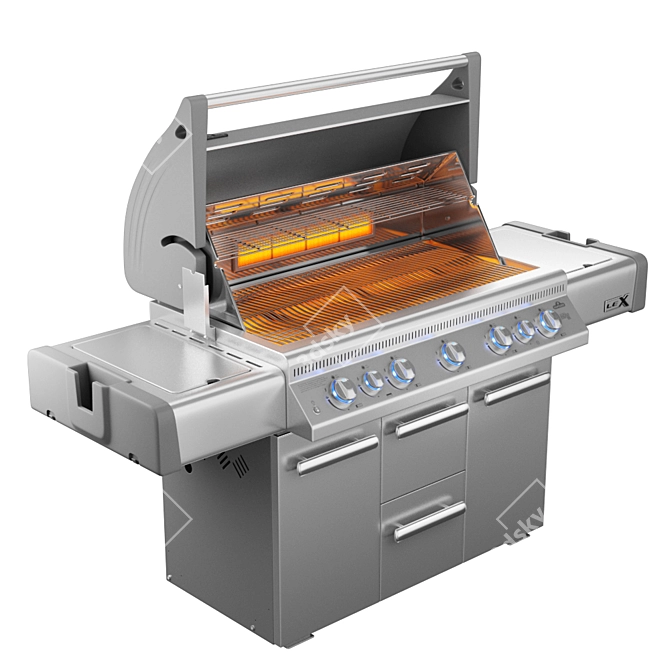 Napoleon LEX 730 RSBI: Ultimate Gas BBQ 3D model image 2