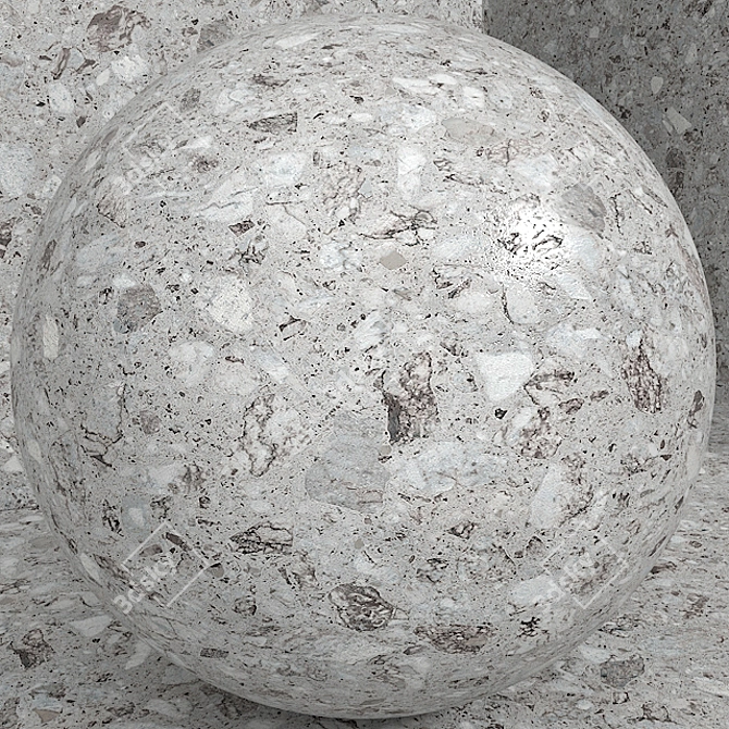 Title: Seamless Stone & Terrazzo Set - 122 Variations 3D model image 2