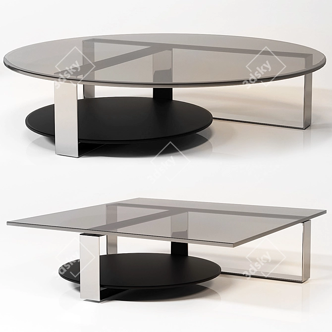 Minotti BANGLE Coffee Table 3D model image 1