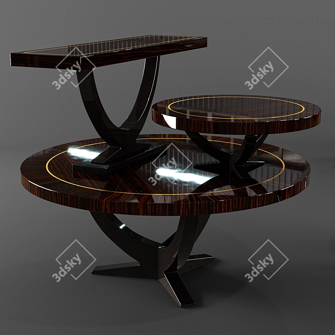 Eichholtz Umberto Tables: Style and Elegance 3D model image 2