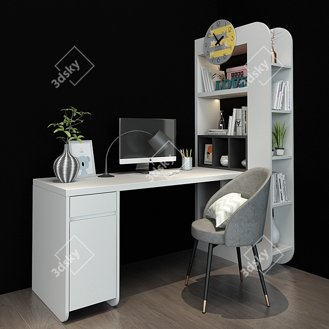 Compact Workstation for Productive Work 3D model image 1