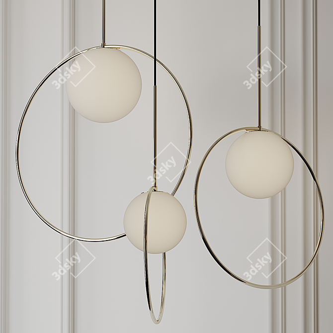 Halo Glow LED Pendant - Pablo Designs 3D model image 1