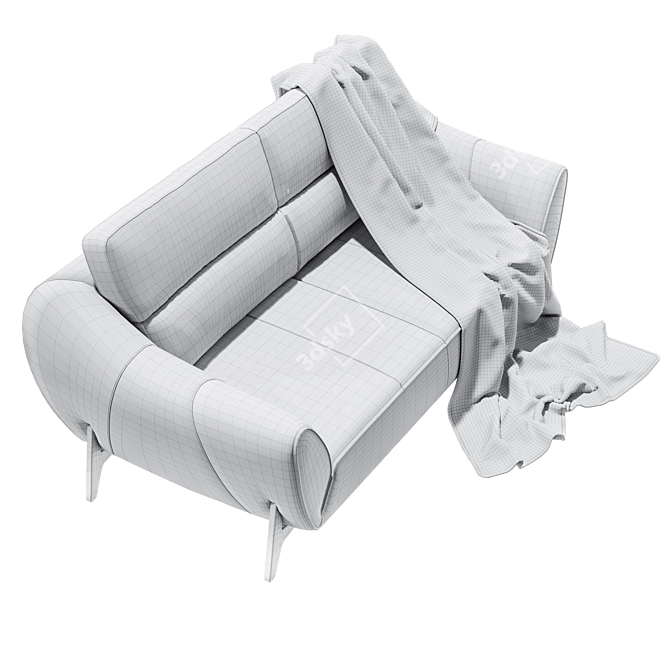 Sleek Sofa Solution 3D model image 2