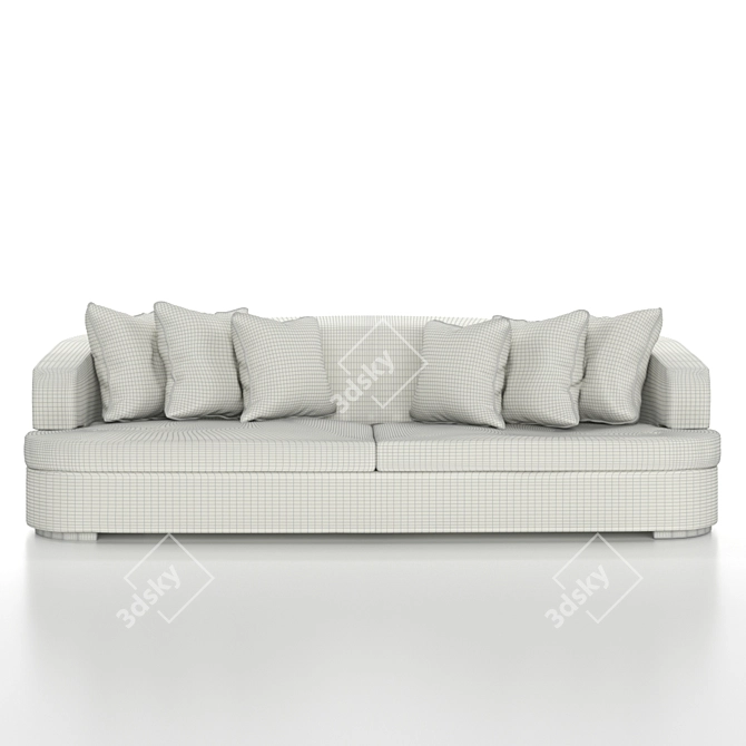 Elegant Emanuel_Ungaro Sofa 3D model image 2