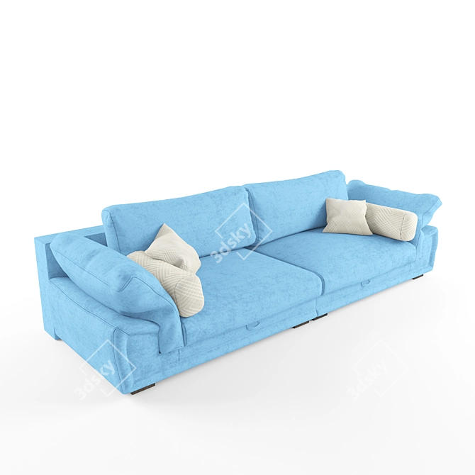 Majestic Mozart Sofa: Timeless Elegance 3D model image 2
