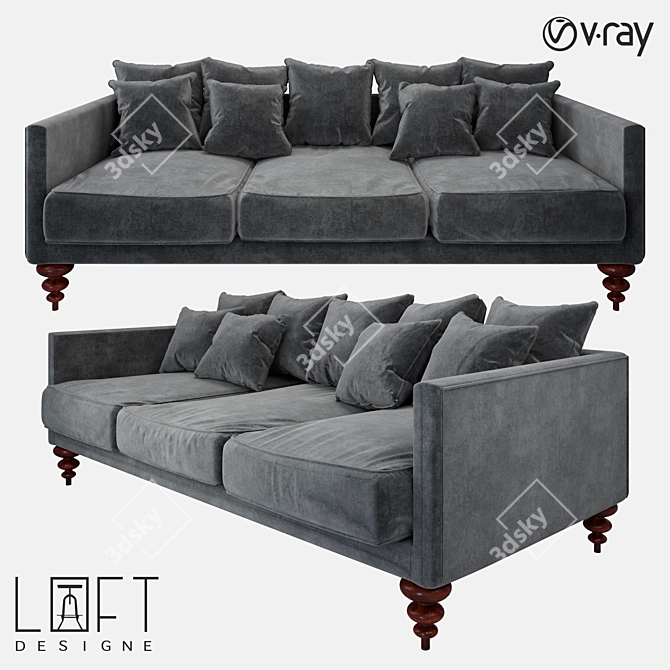 Elevate Your Space with the Sofa LoftDesigne 4213 3D model image 1