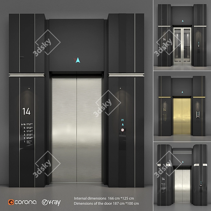 Stunning Elevator: Versatile Design 3D model image 1